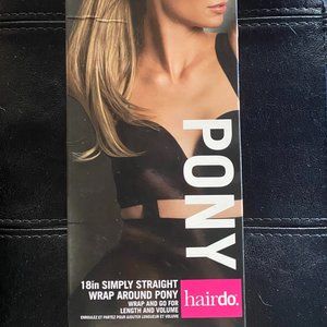 Hairdo 18" Simply Straight Wrap-Around Pony in R6 Dark Chocolate/Medium Brown